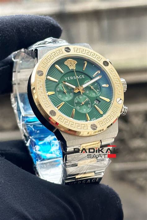 versace gold erkek saat|versace greca watch.